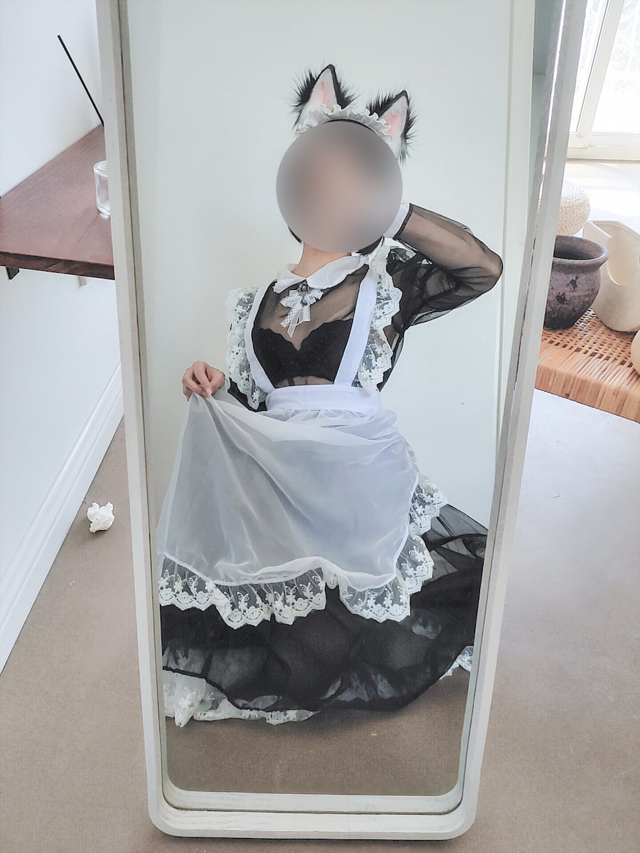 蠢沫沫透明女仆猫自拍42p